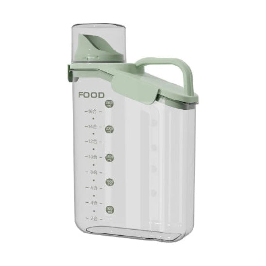 Bac en plastique avec couvercle vert