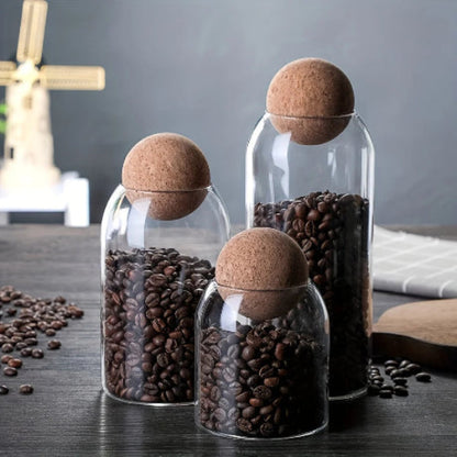 Boite conservation en verre café