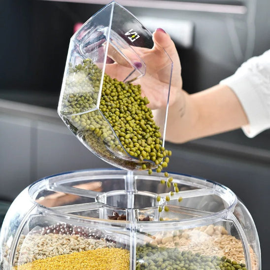 Boite de conservation alimentaire remplir