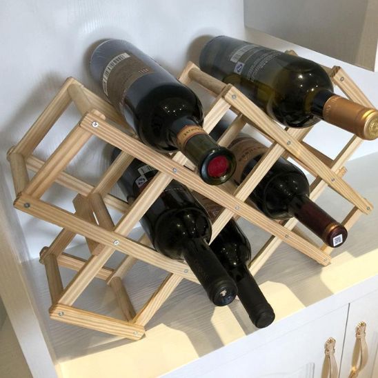 Porte bouteille vin solide